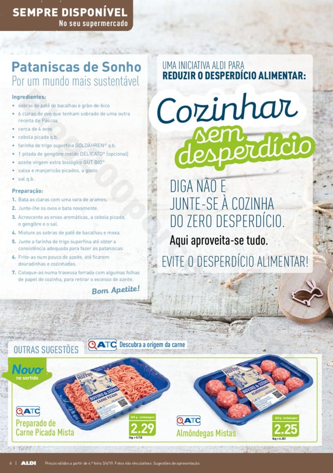 Antevisão Folheto ALDI Promoções a partir de 3 