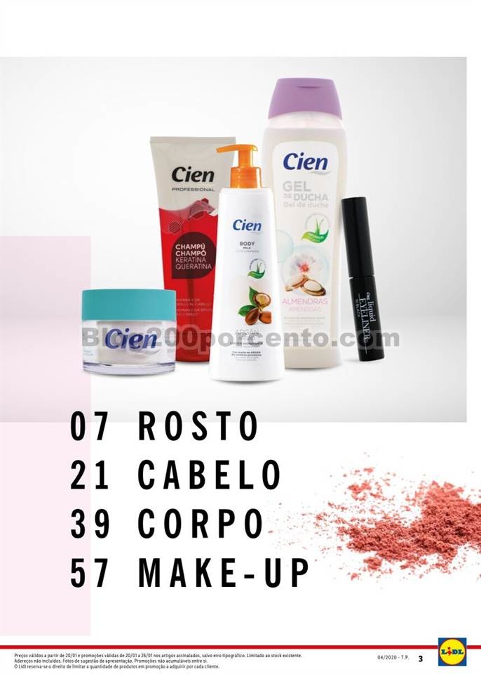 Antevisão Folheto LIDL Beleza Promoções de 20 a