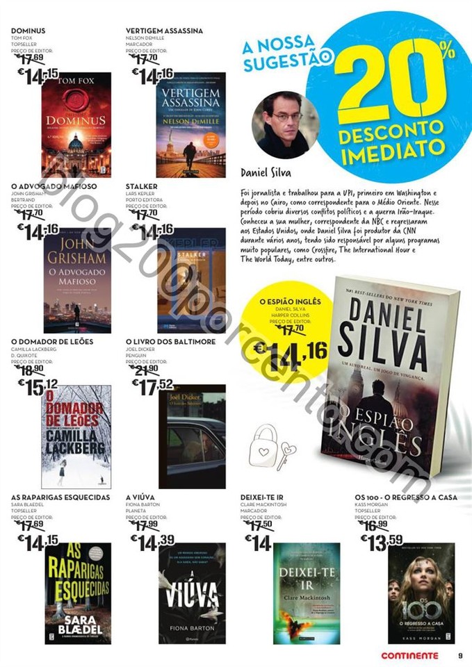 ANtevisão Folheto CONTINENTE Feira do livro promo