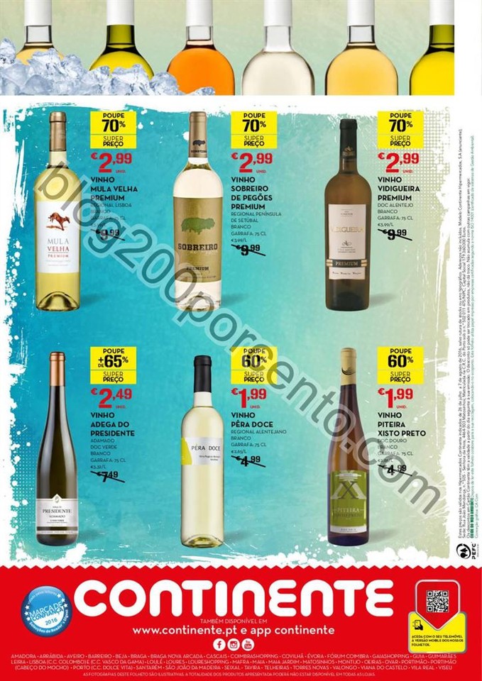 Antevisão Folheto CONTINENTE Vinhos e Aperitivos 