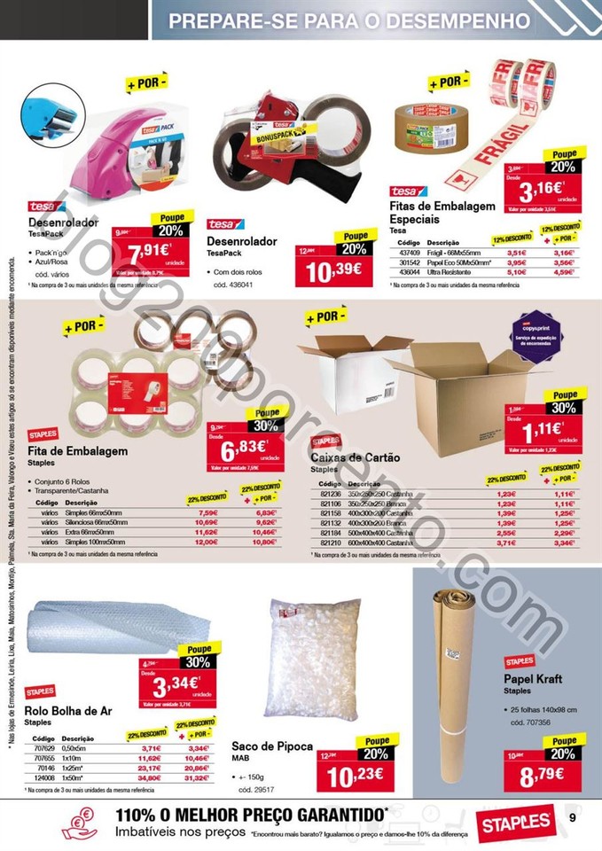 Antevisão Folheto STAPLES Produtividade de 6 a 18