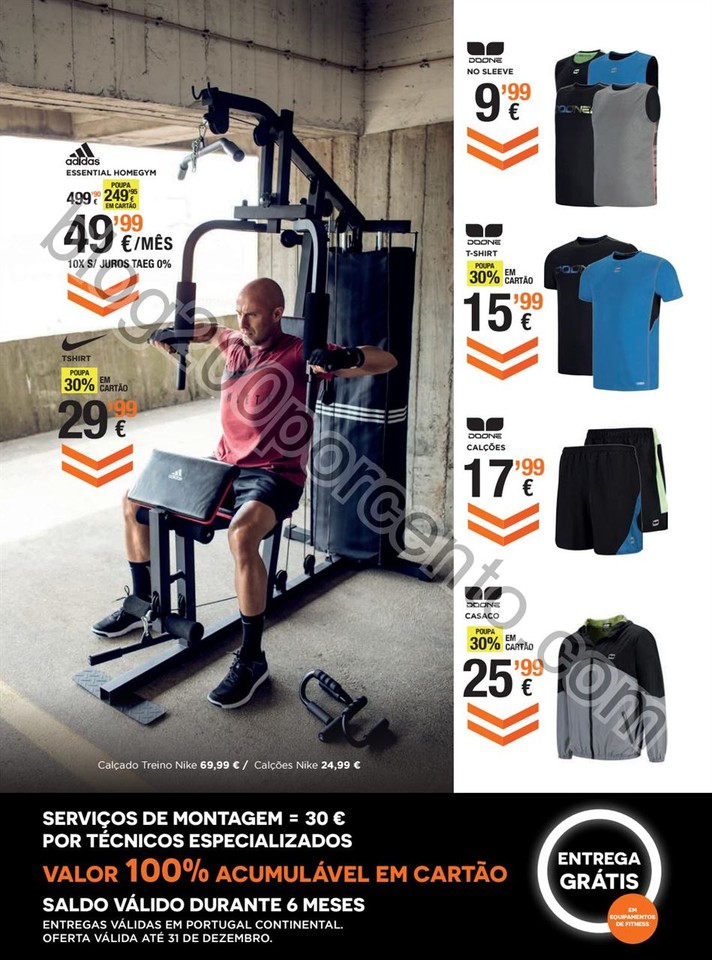 Novo Folheto SPORT ZONE Fitness promoções de 28 