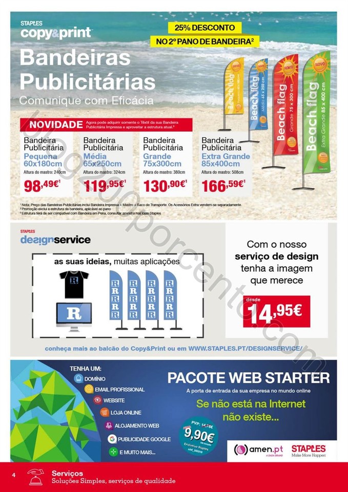 Antevisão Folheto STAPLES Promoções de 3 a 9 ma