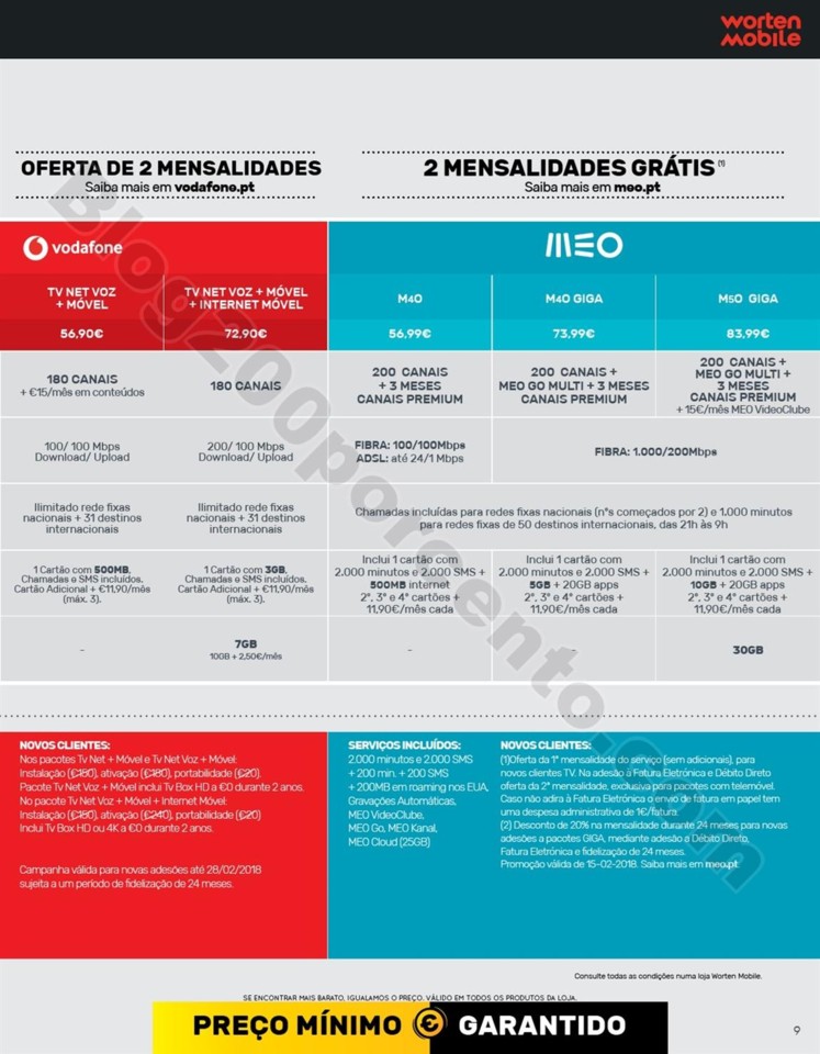 Antevisão Folheto WORTEN Mobile Promoções de 15