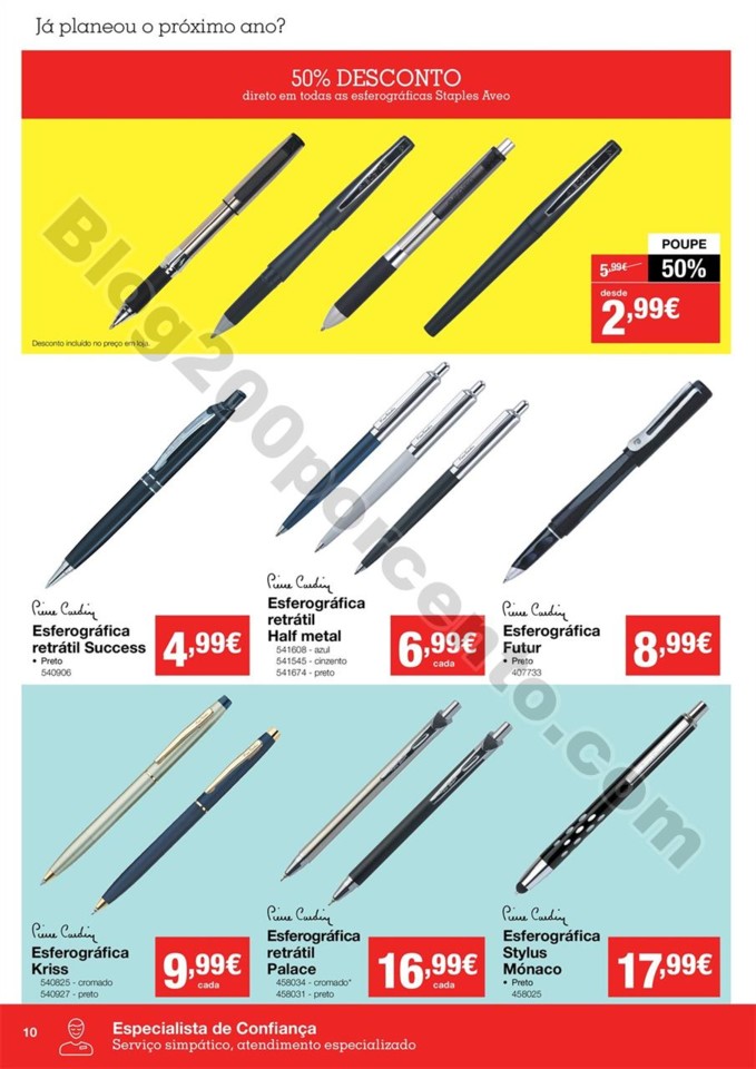 Antevisão Folheto STAPLES Agendas promoções de 