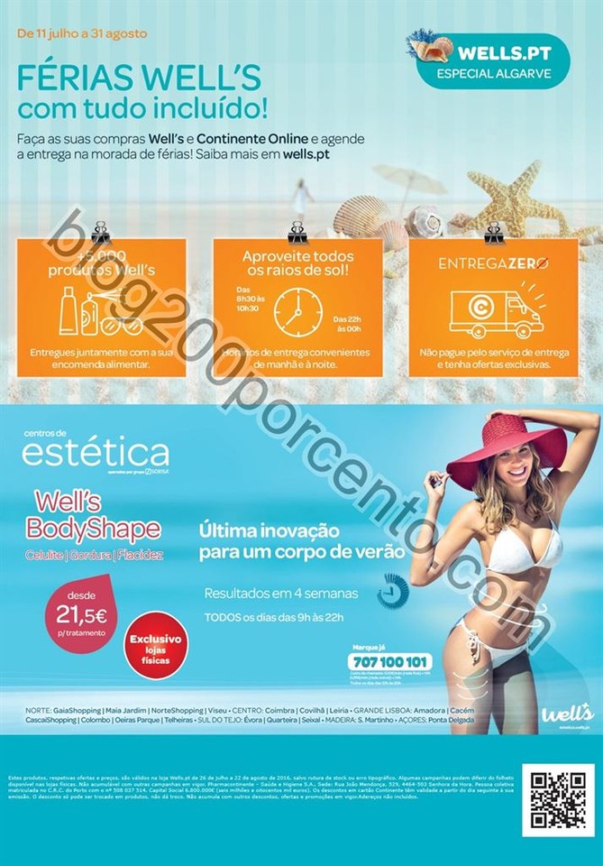 Novo Folheto WELLS promoções de 26 julho a 22 ag