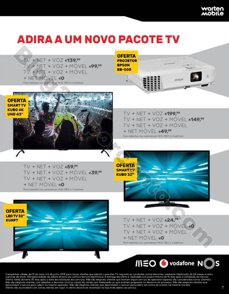 Antevisão Folheto WORTEN Mobile mundial promoçõ