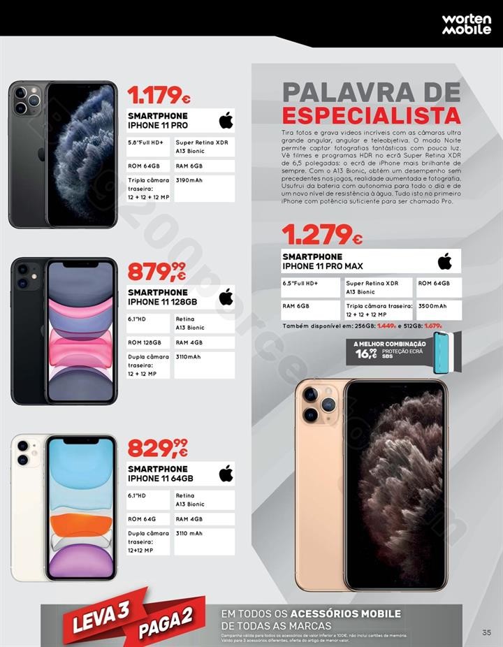 Antevisão Folheto WORTEN Mobile Promoções de 3 