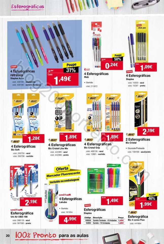 Antevisão Folheto STAPLES Regresso às aulas de 1