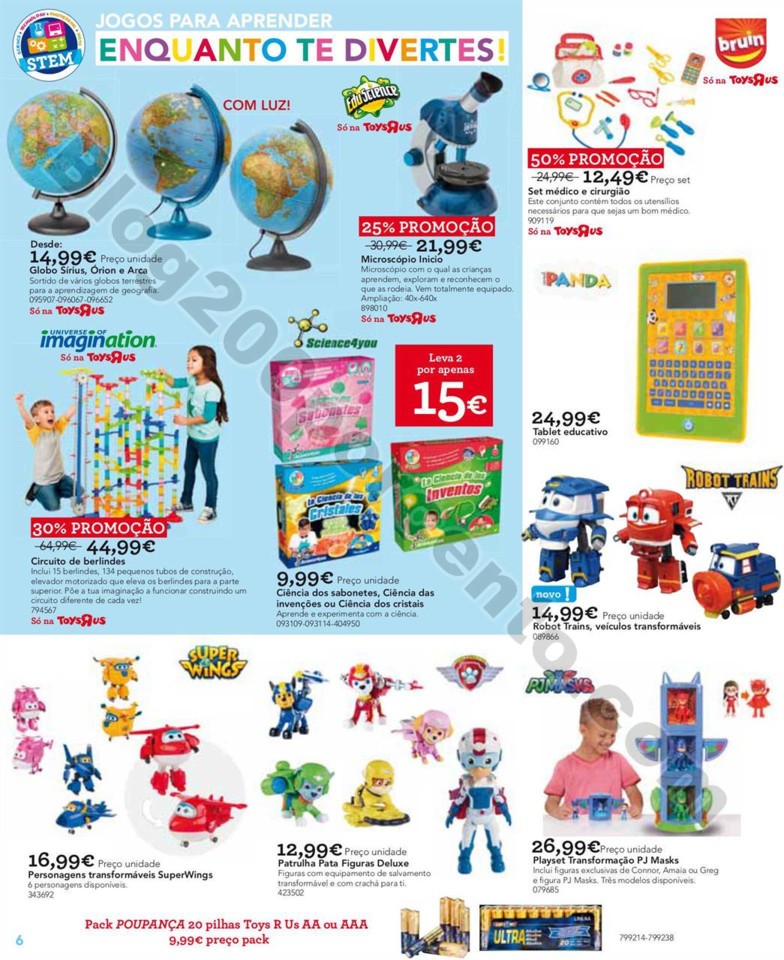 Antevisão FOlheto TOYSRUS Regresso às aulas prom