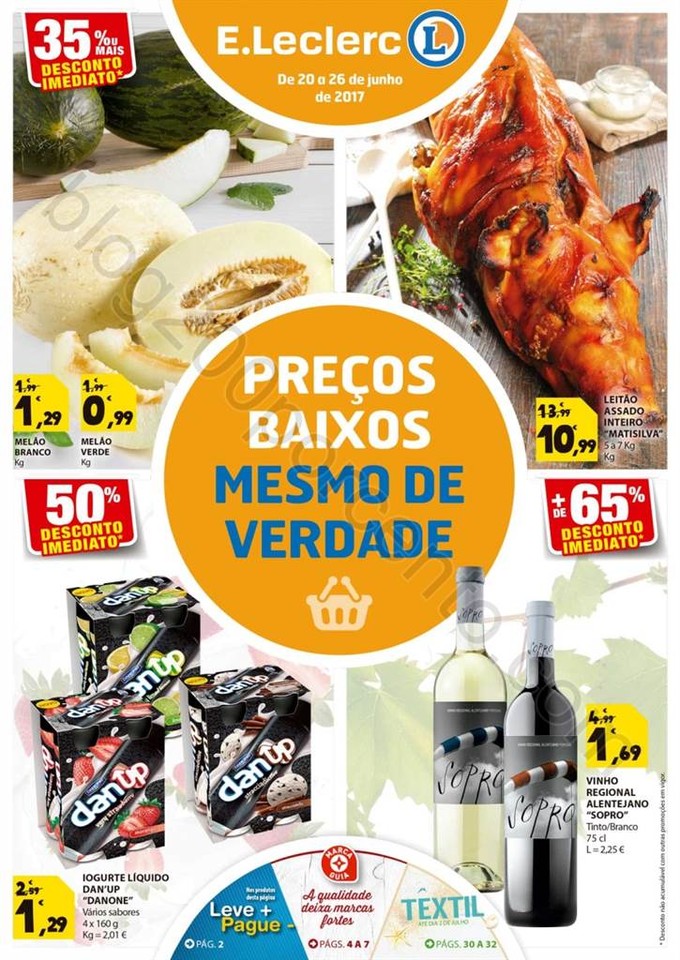 Antevisão Folheto E-LECLERC Promoções de 20 a 2