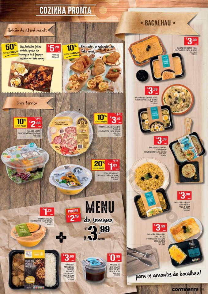 Antevisão Folheto CONTINENTE Promoções de 16 a 