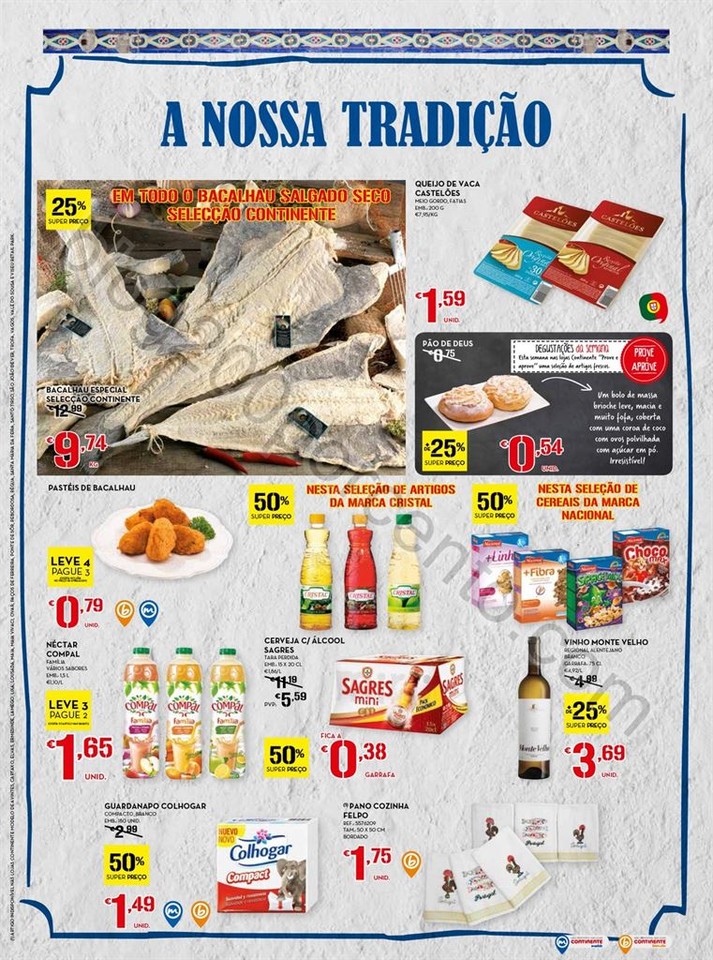 Antevisão Folheto CONTINENTE Promoções de 16 a 