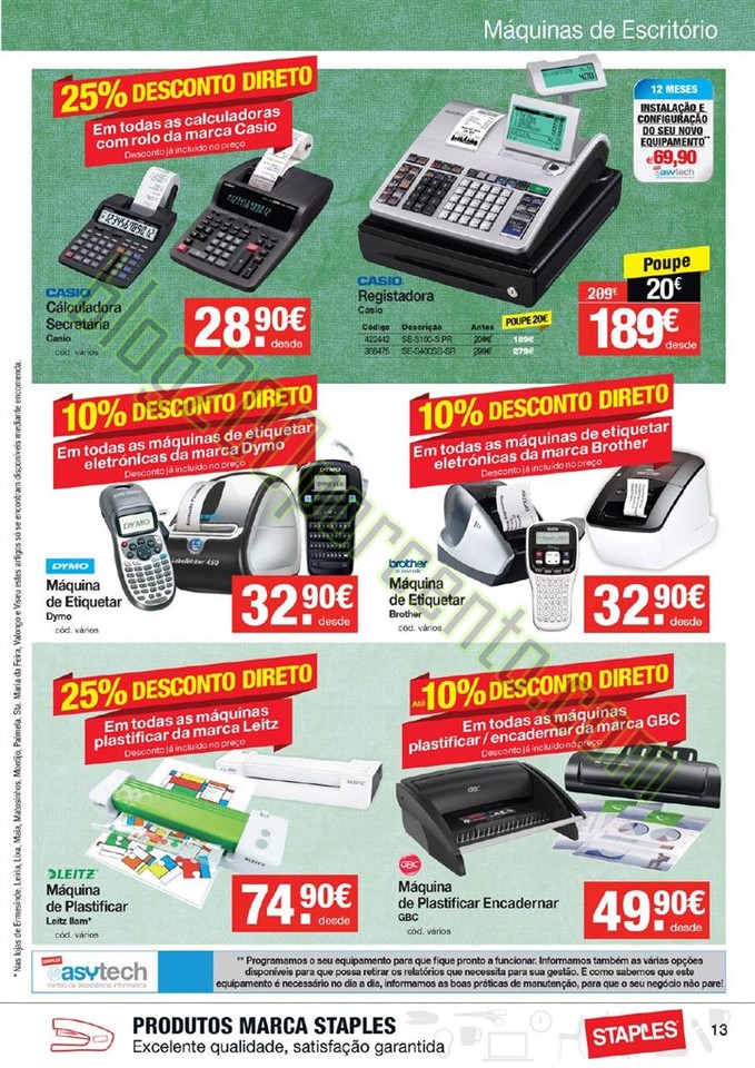 Antevisão Folheto STAPLES Promoções de 28 dezem