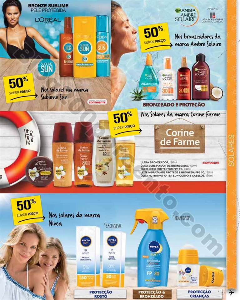 Antevisão Folheto CONTINENTE Beleza Verão Promo