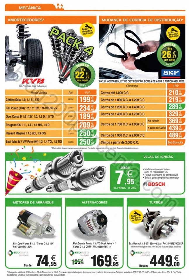 Antevisão Folheto FEU VERT Promoções de 31 outu