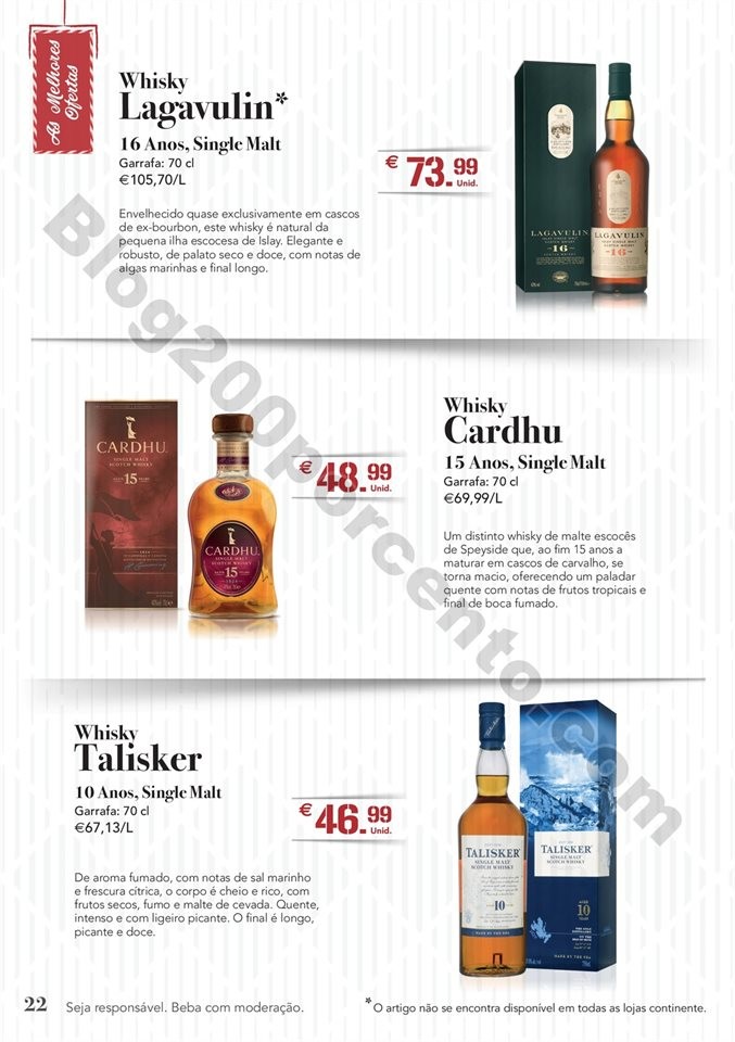 Antevisão Folheto CONTINENTE Natal bebidas Promo