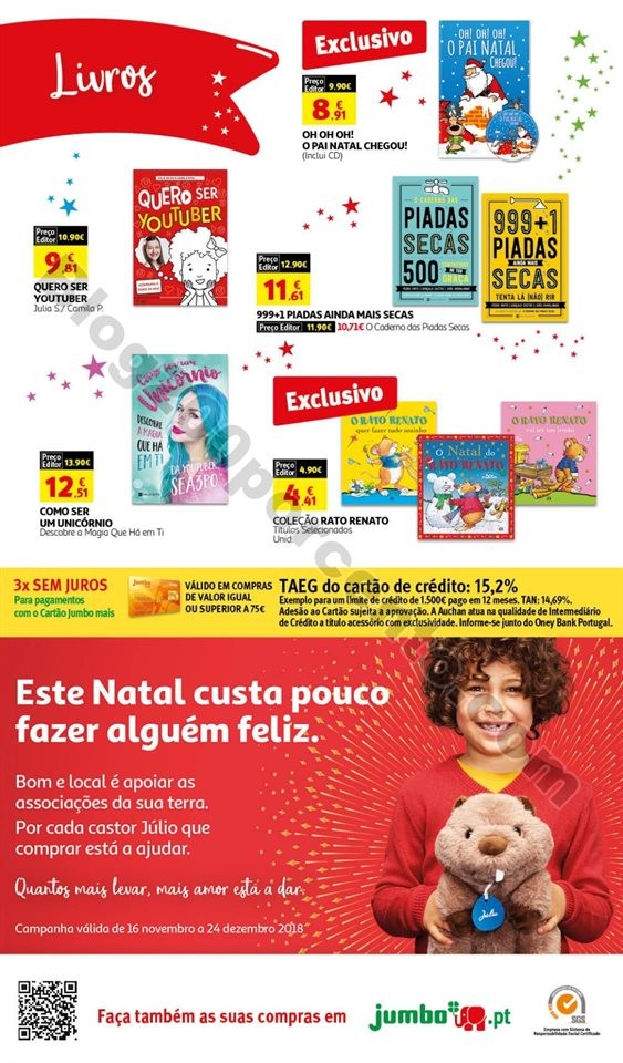 Antevisão Catálogo JUMBO Brinquedos Natal promo