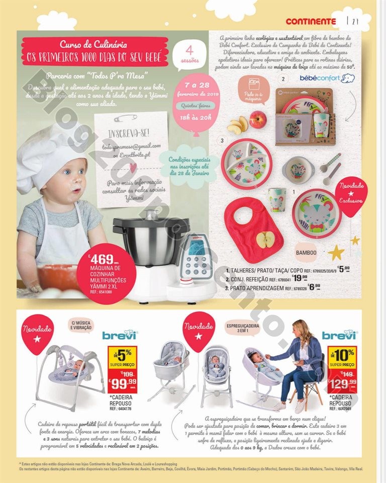 Feira Bebé CONTINENTE Promoções de 7 a 28 janei