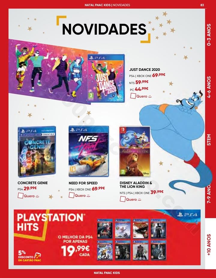 Antevisão Folheto Natal FNAC Kids promoções at
