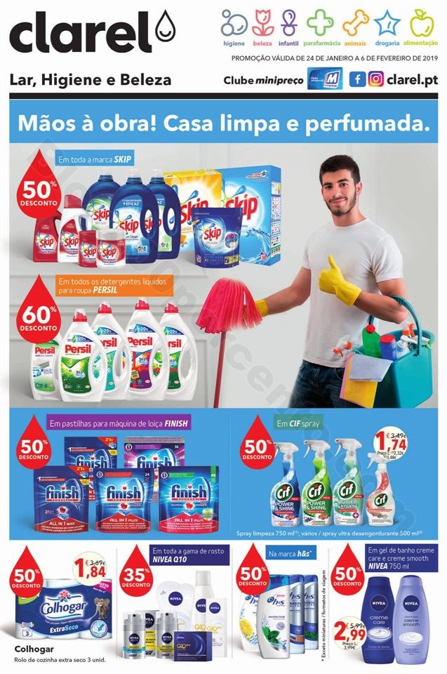 Antevisão Folheto CLAREL promoções de 24 janeir