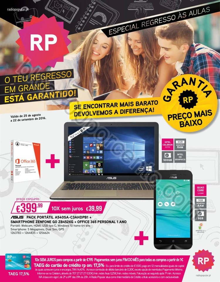 Novo Folheto RADIO POPULAR Regresso às aulas de 2