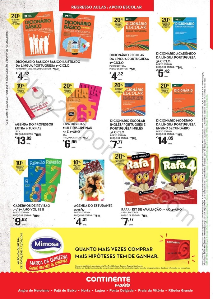 Antevisão Folheto CONTINENTE Açores de 30 agosto