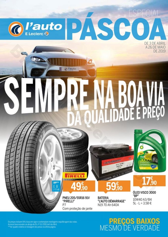 Antevisão Folheto E-LECLERC Auto Promoções de 3