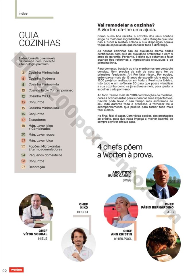 Antevisão Folheto WORTEN cozinhas promoções de 