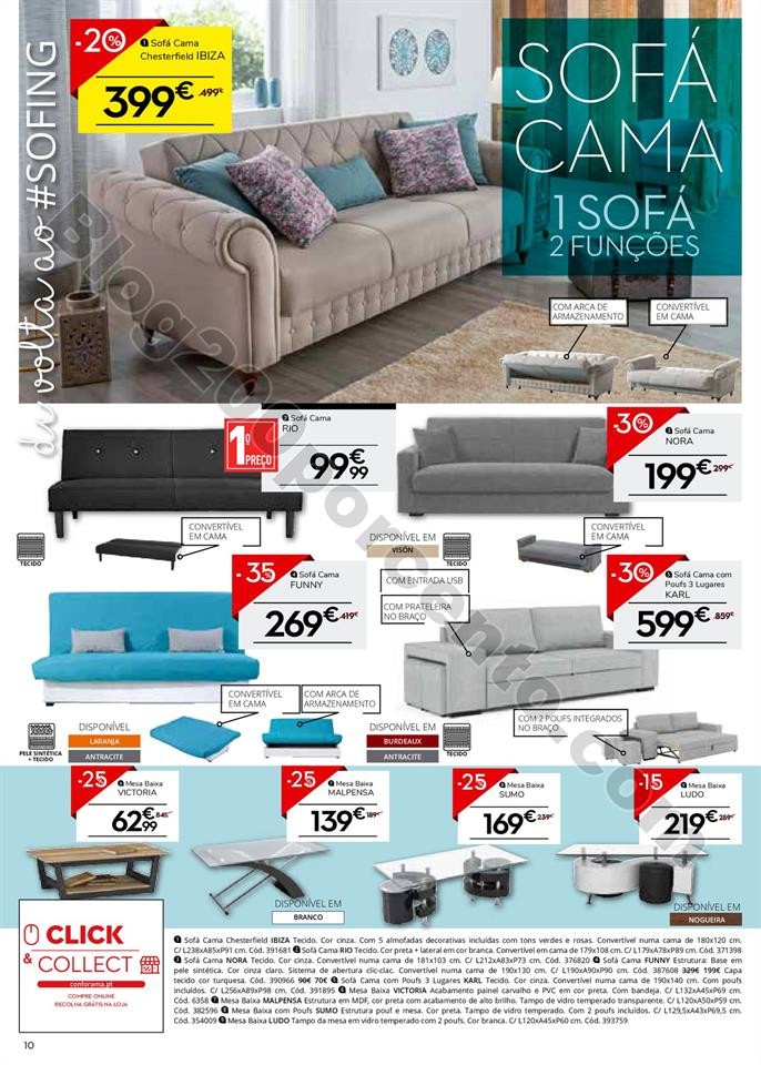 Antevisão Folheto CONFORAMA Promoções de 26 set