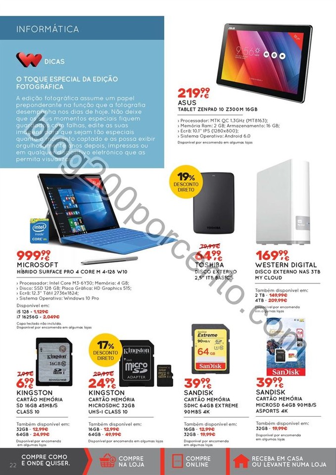 Novo Folheto WORTEN Especial fotografia até 17 ag