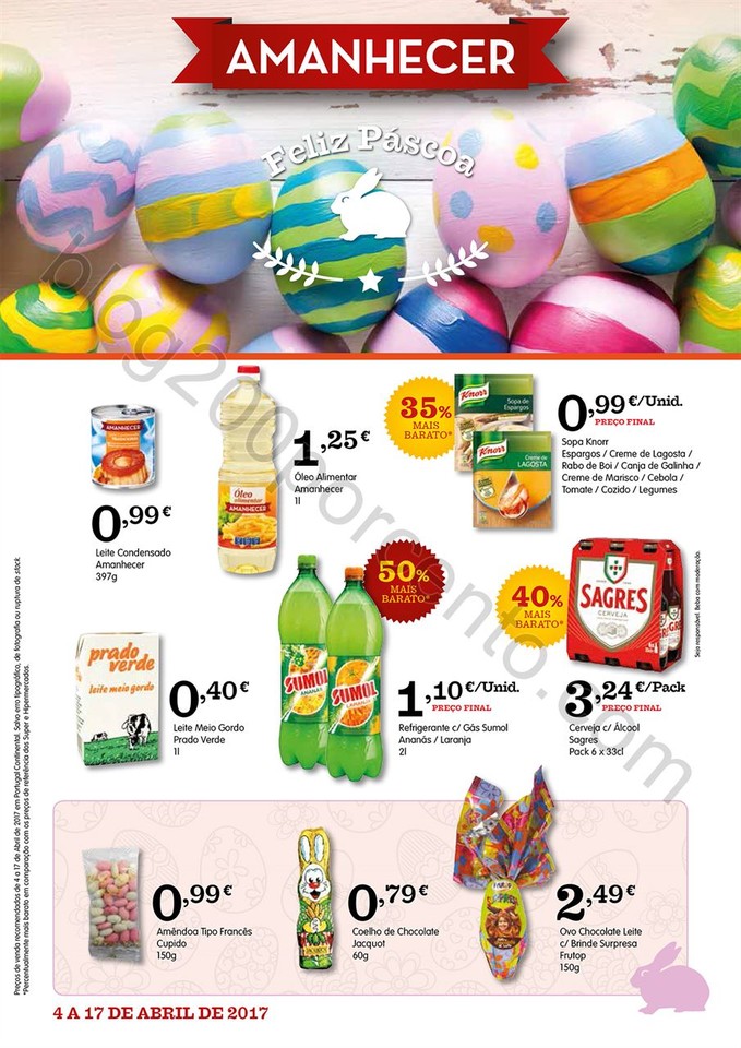 Antevisão Folheto AMANHECER Páscoa Promoções d