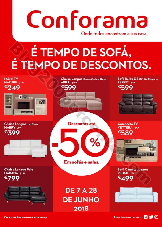 Antevisão Folheto CONFORAMA Promoções de 7 a 28