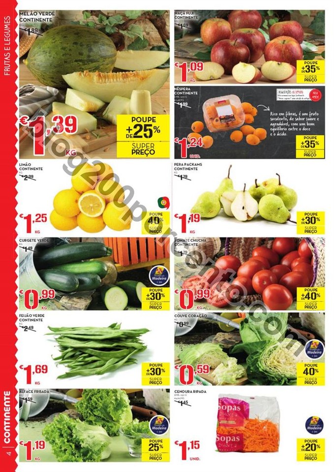 Antevisão Folheto CONTINENTE - MODELO Madeira de 