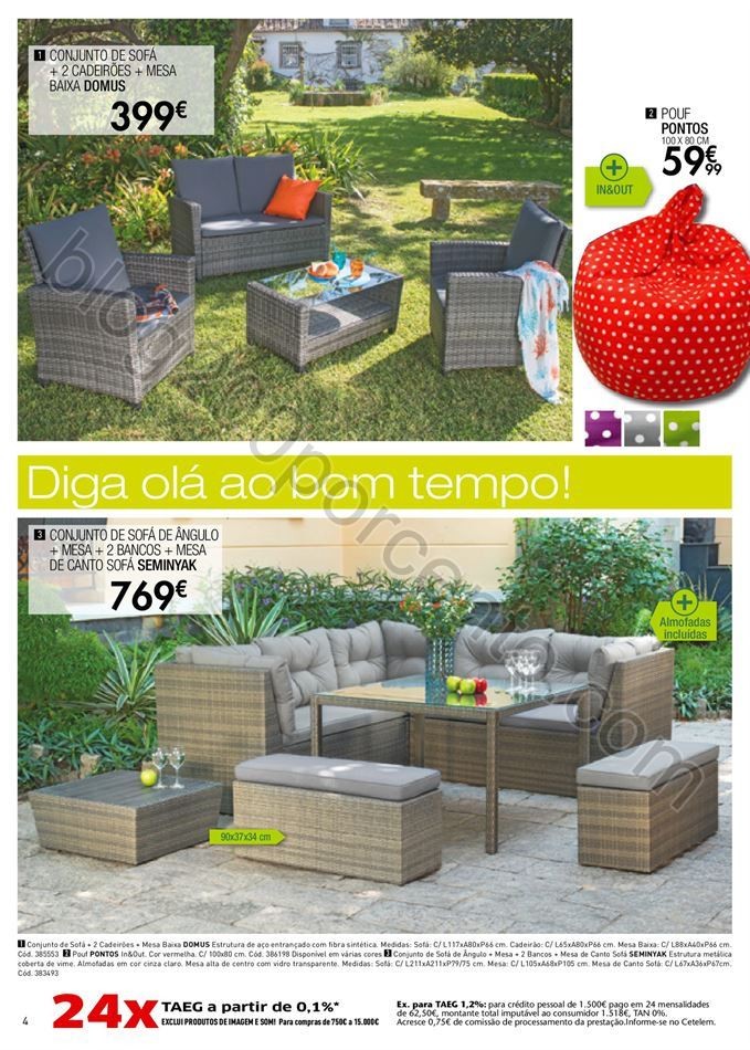 Antevisão Folheto CONFORAMA In&amp;Out de 6 abril a 2