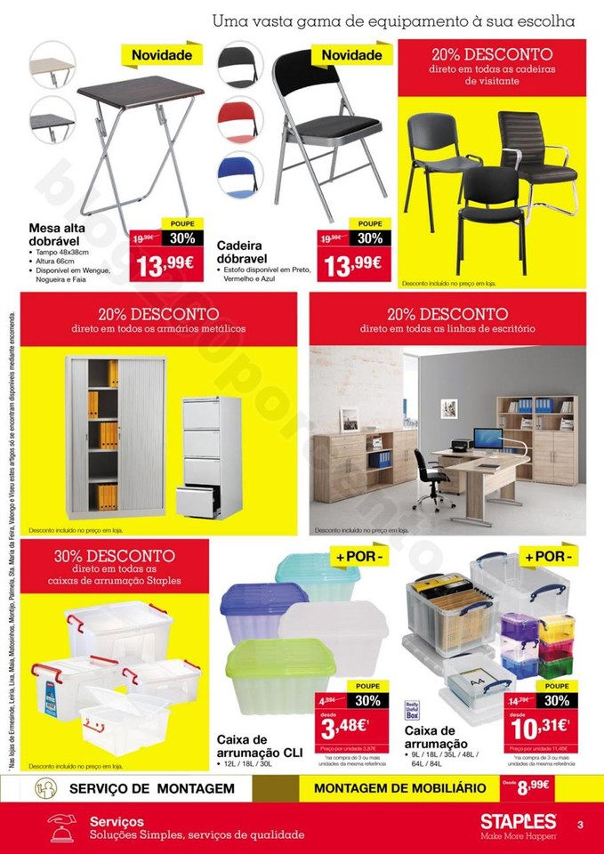 Antevisão Folheto STAPLES promoções de 2 a 10 o
