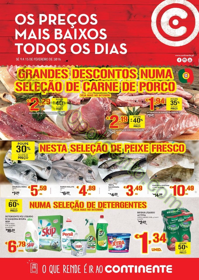 Antevisão Folheto CONTINENTE Promoções de 9 a 1