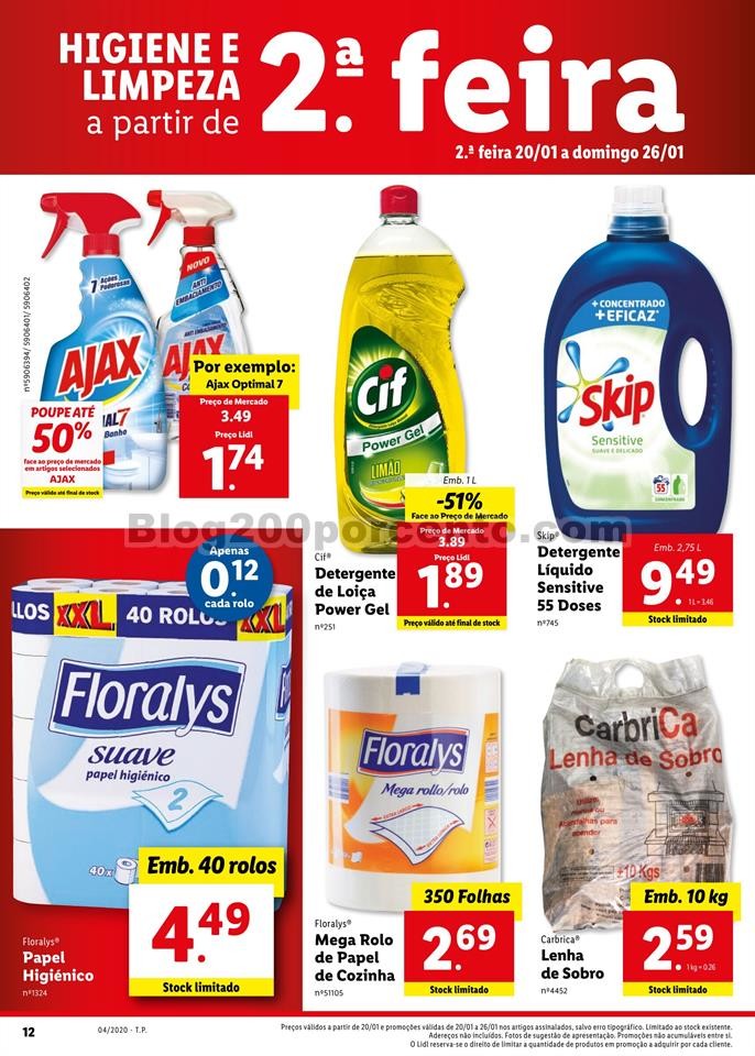 Antevisão Folheto LIDL Promoções de 20 a 26 jan