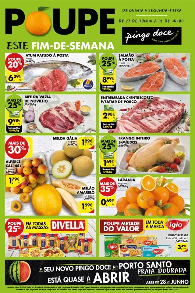 Antevisão Folheto PINGO DOCE Fim de semana Madeir