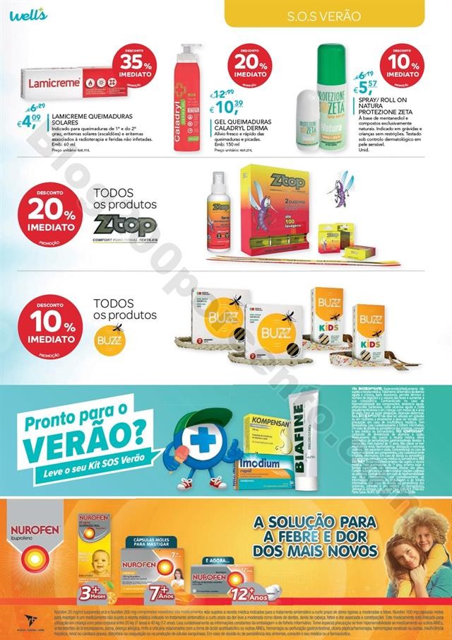 Antevisão Folheto WELLS Verão Promoções de 18 
