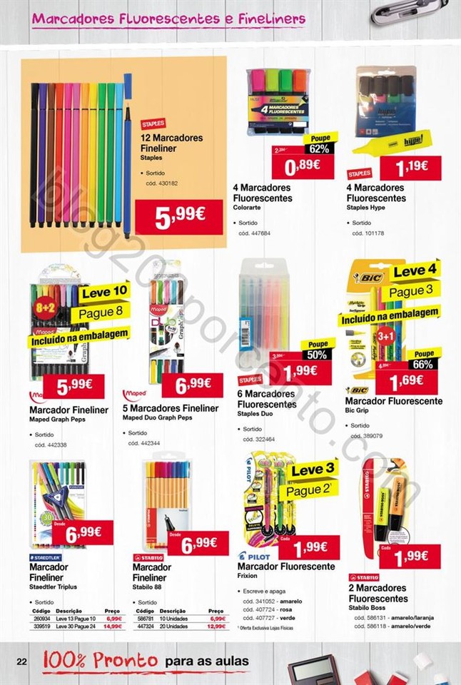 Antevisão Folheto STAPLES Regresso às aulas de 1