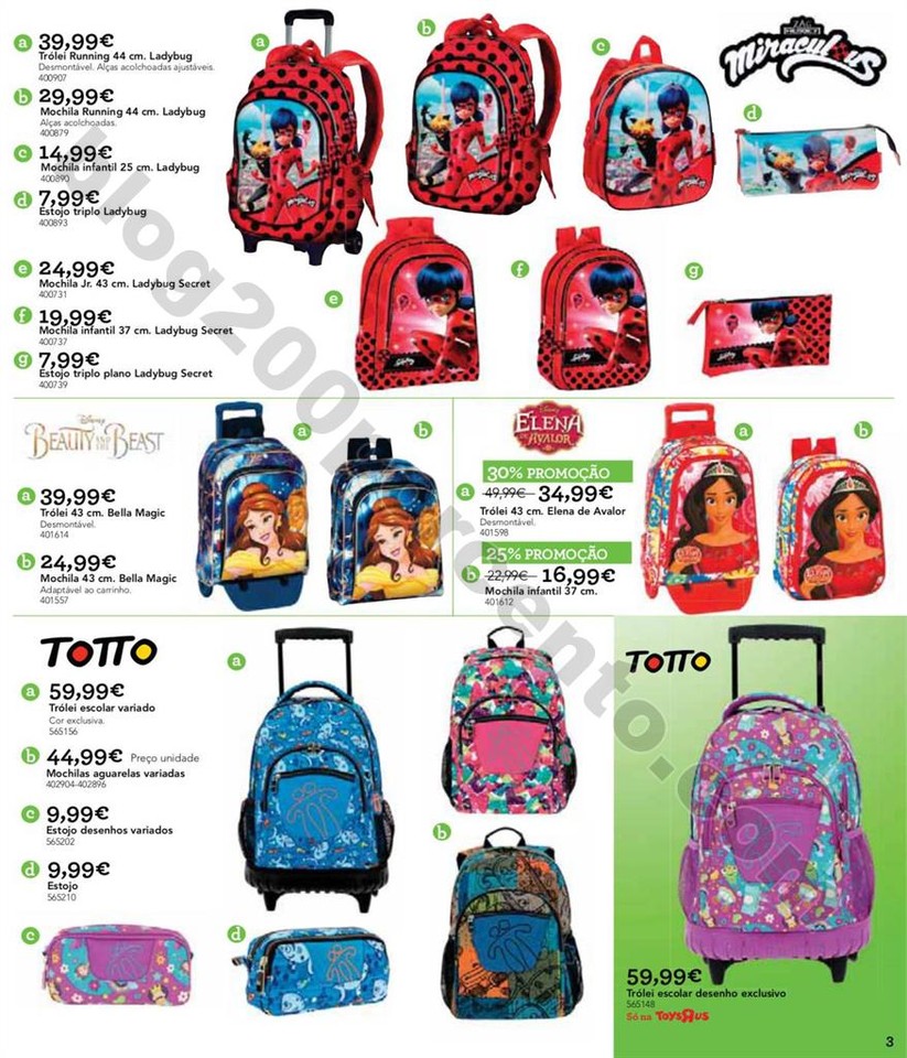 Antevisão Folheto TOYSRUS Regresso às aulas prom