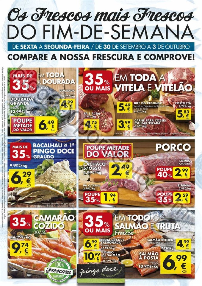 Antevisão Folheto PINGO DOCE Fim de semana de 30 