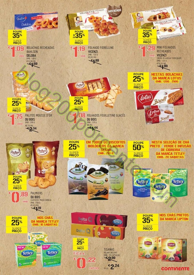 Antevisão Folheto CONTINENTE Extra Bolachas de 9 