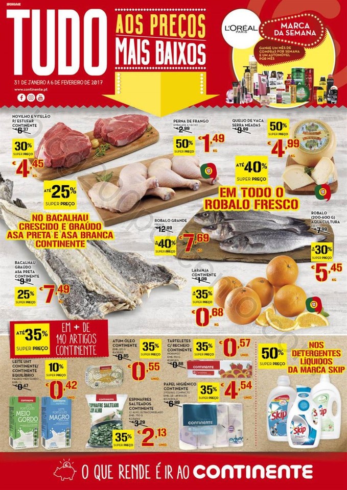 Antevisão Folheto CONTINENTE promoções de 31 ja