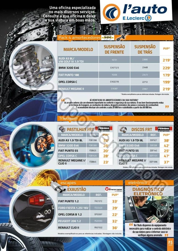 Antevisão Folheto E-LECLERC Auto promoções de 4