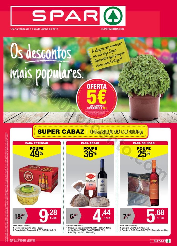 Antevisão Folheto SPAR Promoções de 7 a 25 junh