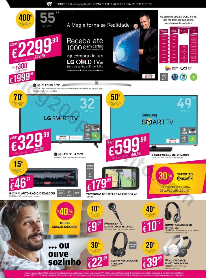 Antevisão Folheto RADIO POPULAR Promoções de 6 