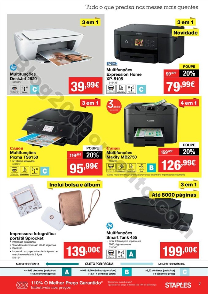 Antevisão Folheto STAPLES Promoções de 7 a 22 a