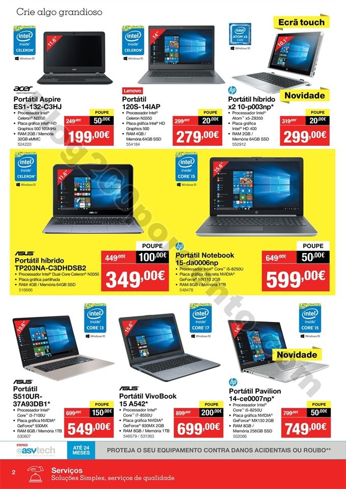 Antevisão Folheto STAPLES Promoções de 30 a 14 